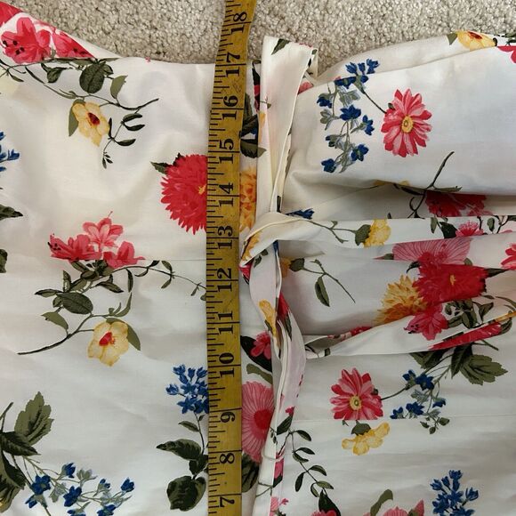 NWT Gal Meets Glam Beverly White Floral Cropped Jumpsuit Women's Size 14 - Picture 9 of 11